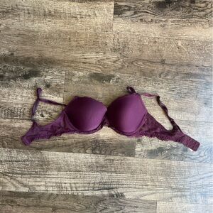 Victoria's Secret Deep Purple Lace Bra